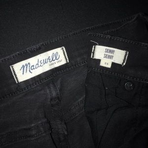 Black Madewell skinny jeans
